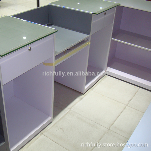 The Counter (Cabinet & checkout) for Convenient Store with cigarettes and wine
